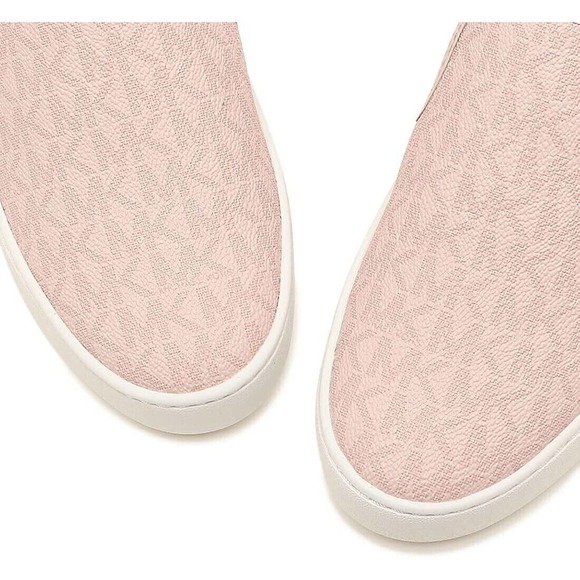 Michael Kors MK Logo Teddi Slip On Platform Sneakers Sherbert 7 Nib $175 - Picture 4 of 8